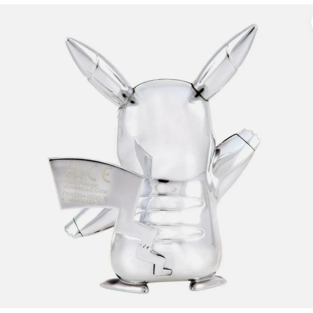 Pokemon 25th Limited‎ Edition Anniversary Pikachu Silver Battle Action Figure